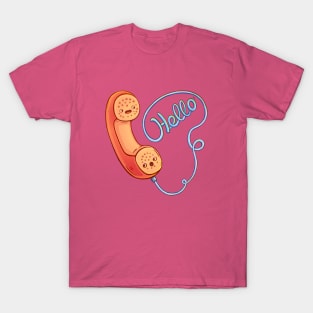 Vintage Phone saying Hello T-Shirt